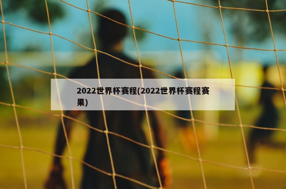 2022世界杯赛程(2022世界杯赛程赛果)